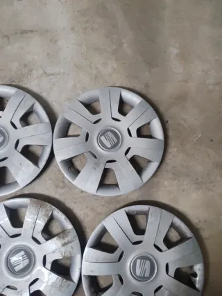 Tapacubos Seat 16 Negro Gris