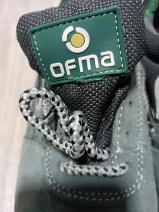 Zapatos de trabajo OFMA grises y verdes