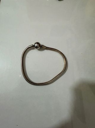 Pulsera Pandora cierre redondo plata