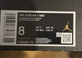 Nike Air Jordan 1 Mid Talla 41