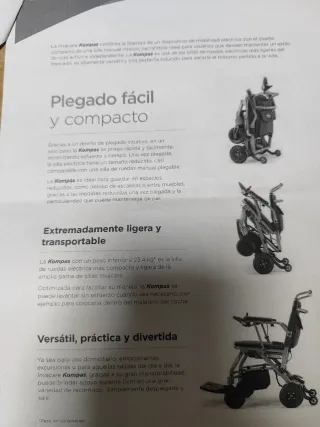 Silla de ruedas eléctrica plegable (22kg)