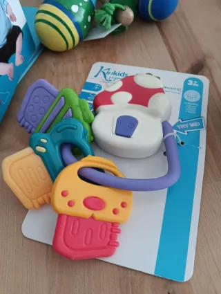 Pack5juguetes.Cubode Actividadesmordedores,puzles