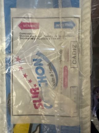 SOMIER flexible + COLCHON supletorio niño SIN USAR