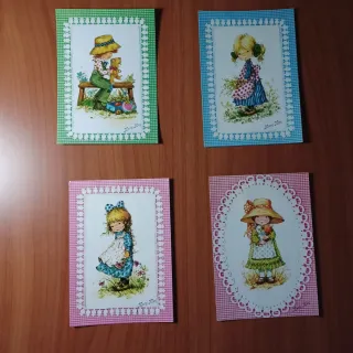 4 Postales Antiguas de Mary May