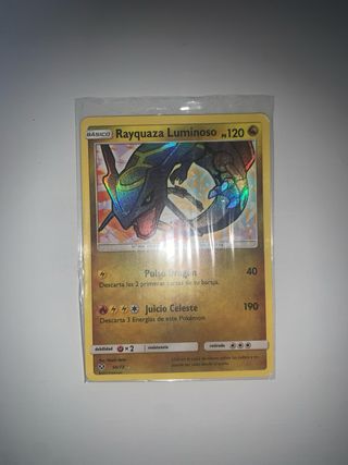 Carta Pokémon Rayquaza Luminoso 120 PS