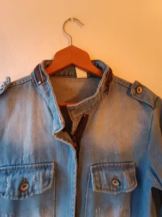 Chaqueta vaquera cuello mao Talla L