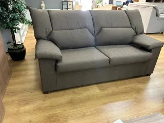 Sofá 3+2 económico gris tela