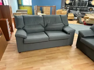 Sofá 3+2 económico gris tela