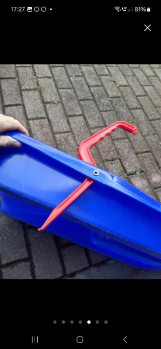 Trineo Mini Bob Nieve Azul