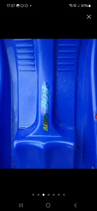 Trineo Mini Bob Nieve Azul