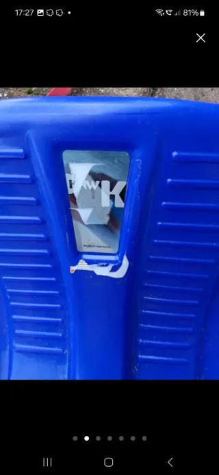 Trineo Mini Bob Nieve Azul