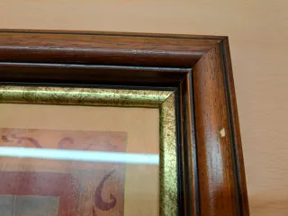 Quadro Inverno - stampa con cornice in legno