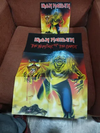 Iron Maiden The Number of the Beast Vinilo Rojo
