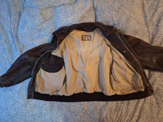 Chaqueta Cuero Aviador Helstons Marrón