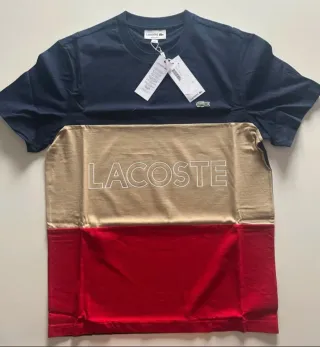 Camiseta Lacoste Color Block Talla M