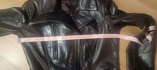 Chaqueta Cuero Marrón River Skin Talla M