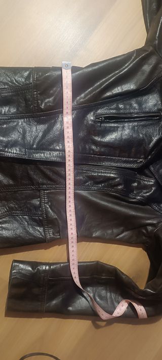 Chaqueta Cuero Marrón River Skin Talla M