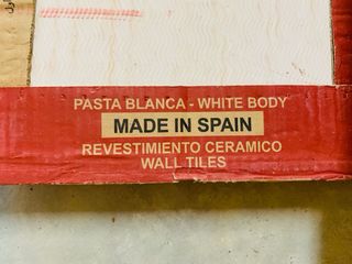 3 Cajas Baldosas Grespania Cerámica Blancas