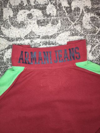 Polo Armani Jeans Blue Indigo vintage - XL Slim