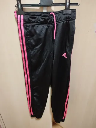 Pantalón deportivo Adidas chica negro rosa