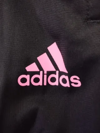 Pantalón deportivo Adidas chica negro rosa