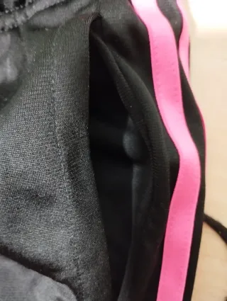 Pantalón deportivo Adidas chica negro rosa