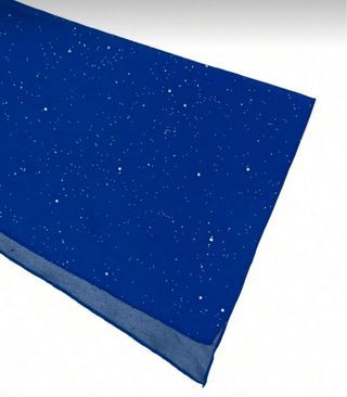 Vestido fiesta cóctel azul brillante