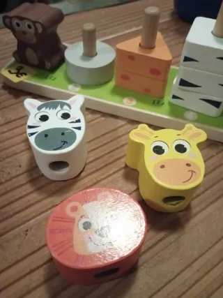 Juguete de madera educativo animales