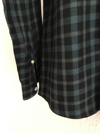 Camisa cuadros HOPE verde y negra Talla M