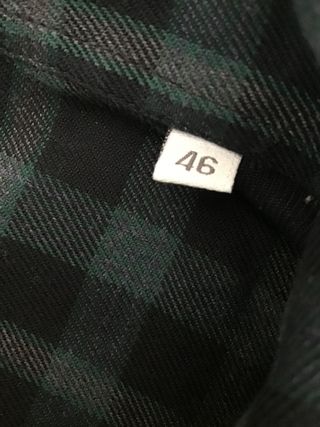 Camisa cuadros HOPE verde y negra Talla M