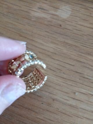 Anello oro effetto squame