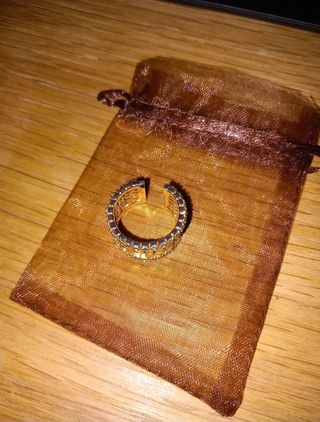 Anello oro effetto squame