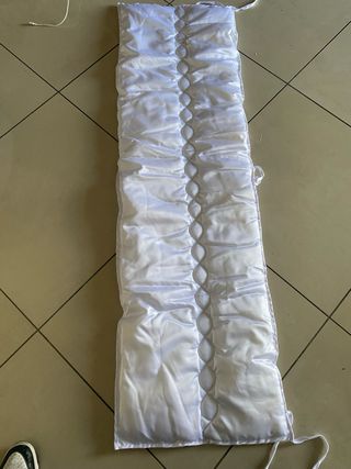 Piumone e paracolpi culla bianco