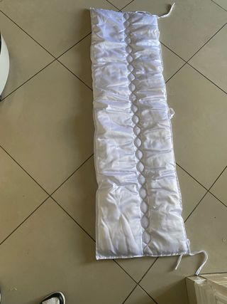 Piumone e paracolpi culla bianco