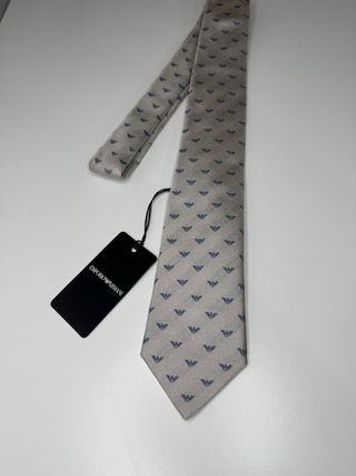 Corbata Emporio Armani Gris 100% seda