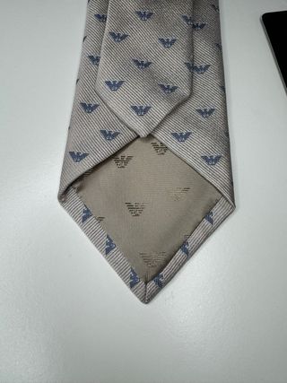 Corbata Emporio Armani Gris 100% seda