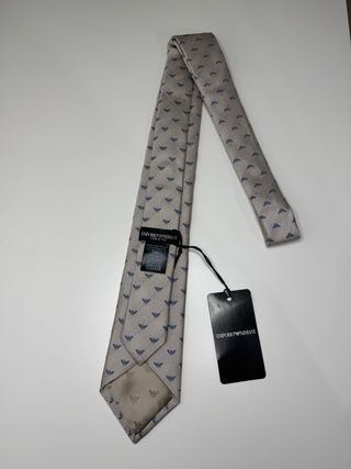 Corbata Emporio Armani Gris 100% seda