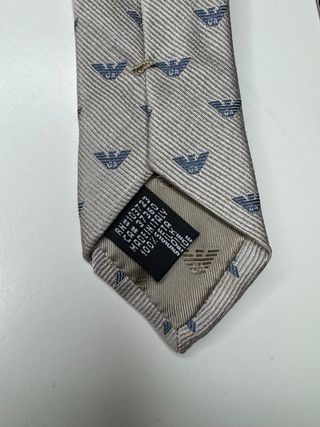 Corbata Emporio Armani Gris 100% seda