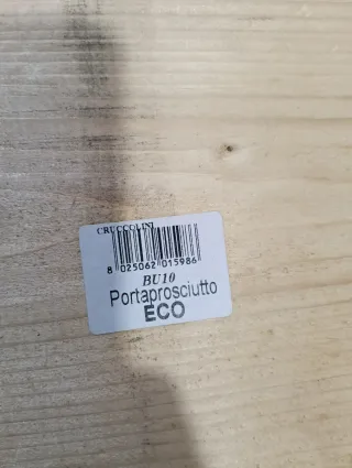 Porta prosciutto in metallo e legno