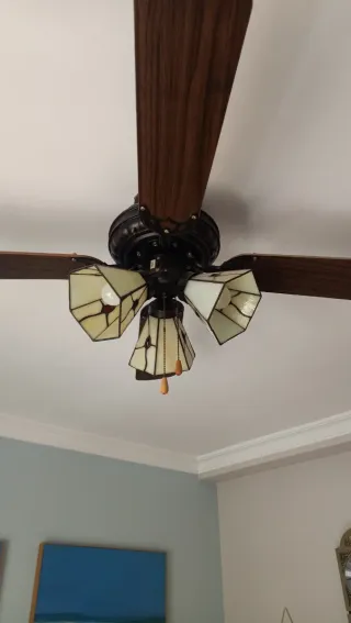 Ventilador de techo focos Tiffany