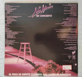 Julio Iglesias En Concierto LP Vinile