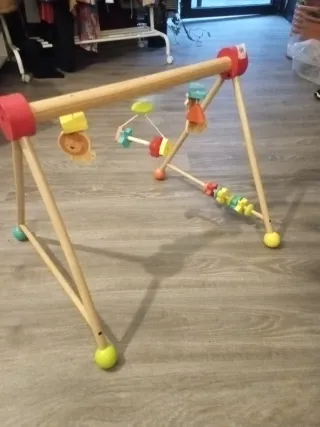 Parque de juegos madera bebé