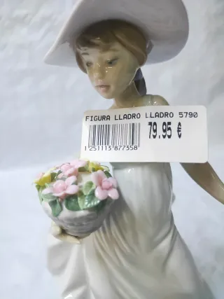 Figura Lladro 5790 Niña con Flores