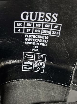 Botines Guess Negros Talla 37