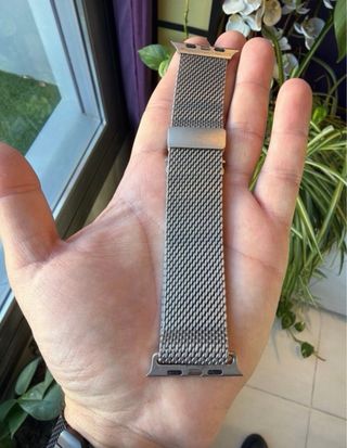 Correa Milanesa Apple Watch acero Plateada