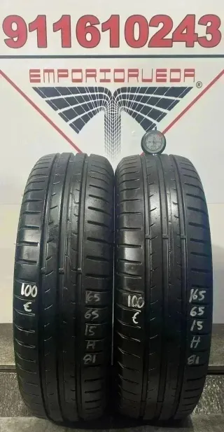 165 65 15 H DUNLOP RUEDA AL 90% VIDA UTIL