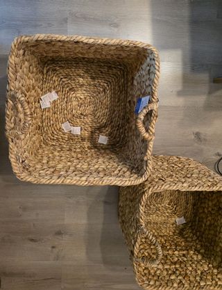 Juego 2 cestas BALI mimbre