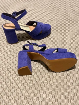 Sandalias Maripaz Mujer Morado Ante