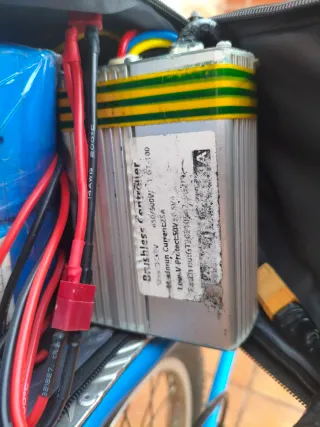 Bicicleta Eléctrica Plegable Azul