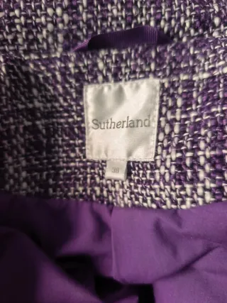 Chaqueta Biker Morada y Blanca